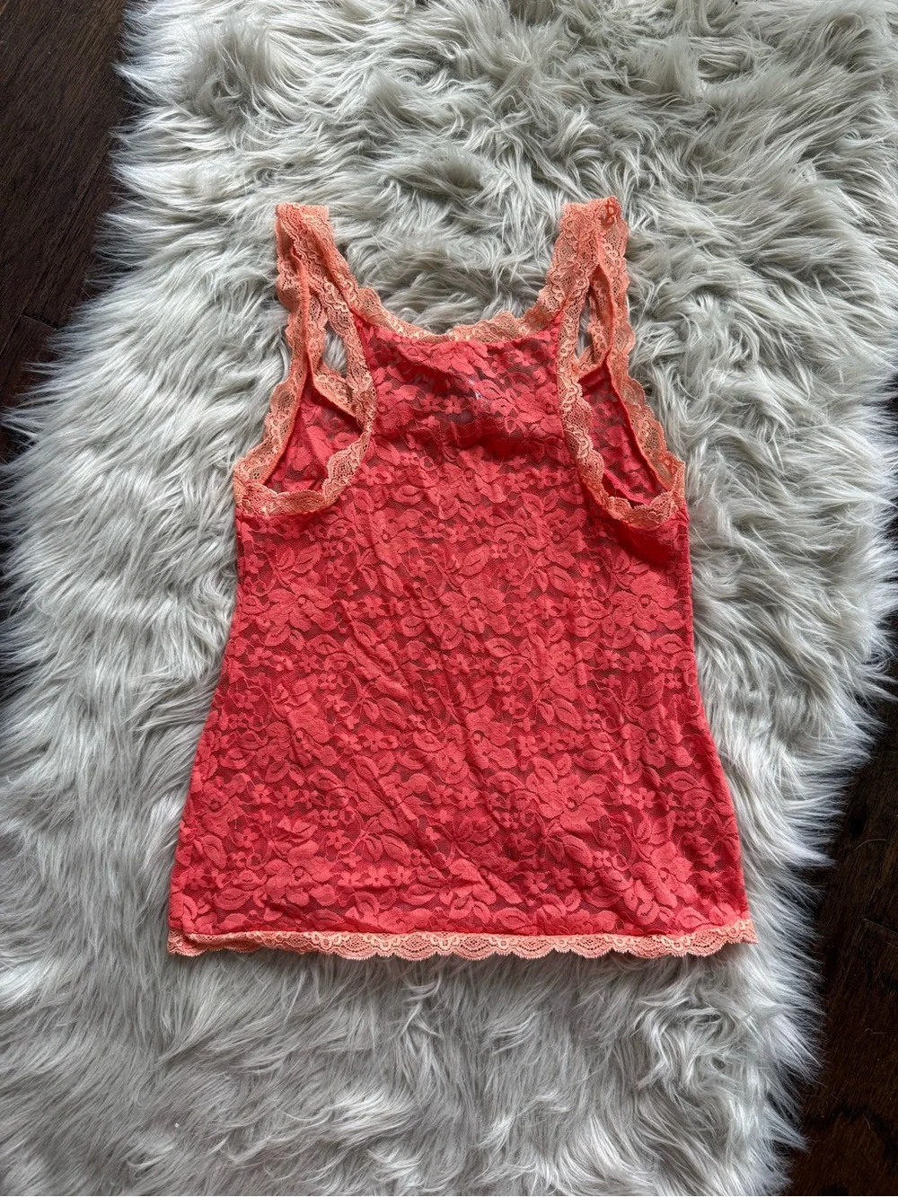 Adore Me Coral Lace Roanne PJ Set